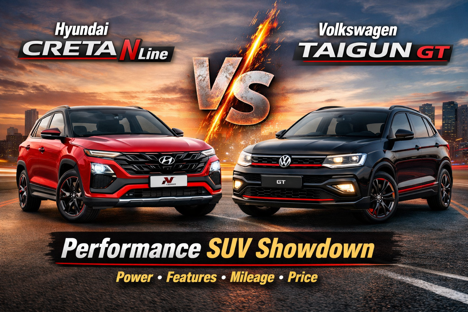 Hyundai Creta N Line vs Volkswagen Taigun GT: Which Performance SUV is Better in 2026?